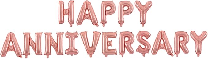 Happy Anniversary Balloon Banner Love Balloon Anniversary Party Balloon - Image 2