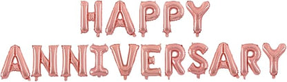 Happy Anniversary Balloon Banner Love Balloon Anniversary Party Balloon - Image 2