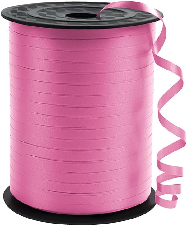 Premium Pink Curling Ribbon, 1/5" Wide x 500 Yards Christmas Curling Ribbons by KMERLIFE