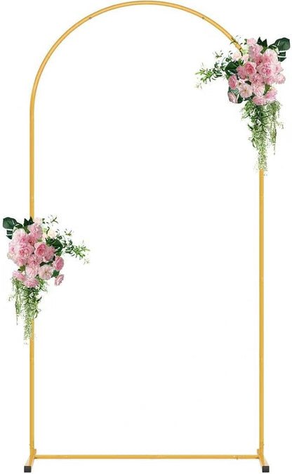 7.2FT Metal Arch Backdrop Stand, Decorative Backdrop Arch Stand | Easy Assemble by Unknown