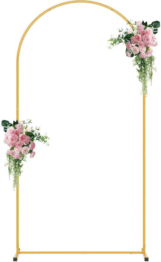 7.2FT Metal Arch Backdrop Stand, Decorative Backdrop Arch Stand | Easy Assemble by Unknown