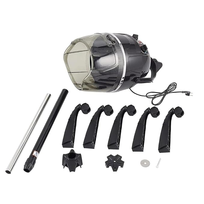 Black,B,Adjustable Hooded Floor Hair Bonnet Dryer, Machine Standing Steamer W/Wheels for Salon Home Sp Professional Hair Salon Equipment