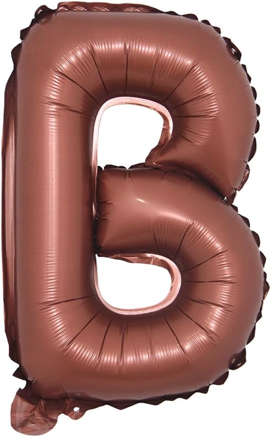 Chocolate Color Letter Number Foil balloons 1pc 16inch Alphabet Digital by RUIANSI
