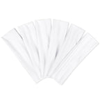 TERSE White Women's Non-Slip Elastic Sweat Hairbands - Soft Fabric Thin Hair Wraps for Short Hair, Workout, Yoga, Running, Sports, Girls
