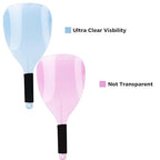 AUEAR, Pro Barber Hair Salon Face Sheild, Hand-held Shields for Hairspray, Plastic Protective Cover Hairdressing Haircut Stylist Cutting Makeup 2 Packs