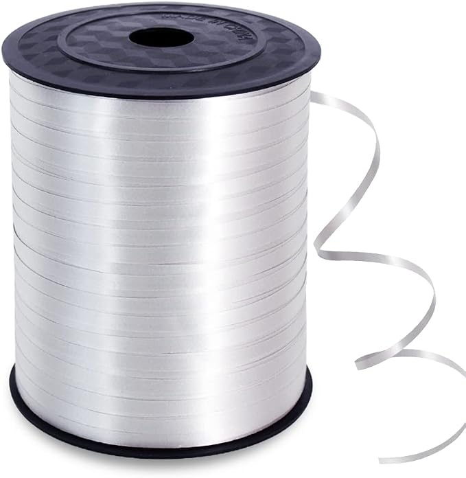 TONIFUL 500 Yards Silver Curling Ribbon Balloon String Gift Wrapping | Silver by TONIFUL