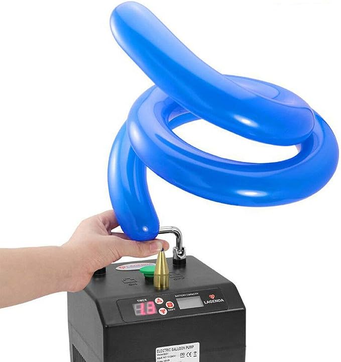Portable Electric Balloon Inflator Air Pump Blower Air Balloon Pump w/Timer - Image 3