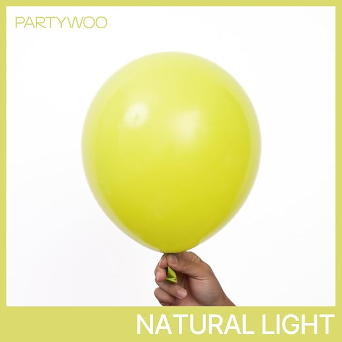 PartyWoo Lime Balloons 50pcs Green Light Pastel Kelly Green Color | 12 Inch - Image 2