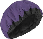 1Pc Cordless Conditioning Heat Cap Flaxseed Heat Cap Microwavable Hair Care for Conditioning, Purple