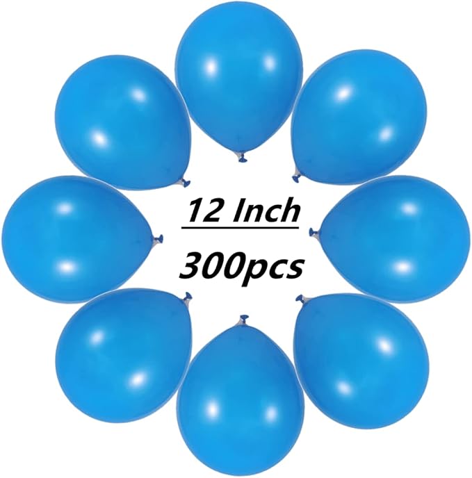 300 Pack Blue Balloons 12 inch Blue Latex Party Balloon Bulk - Image 2