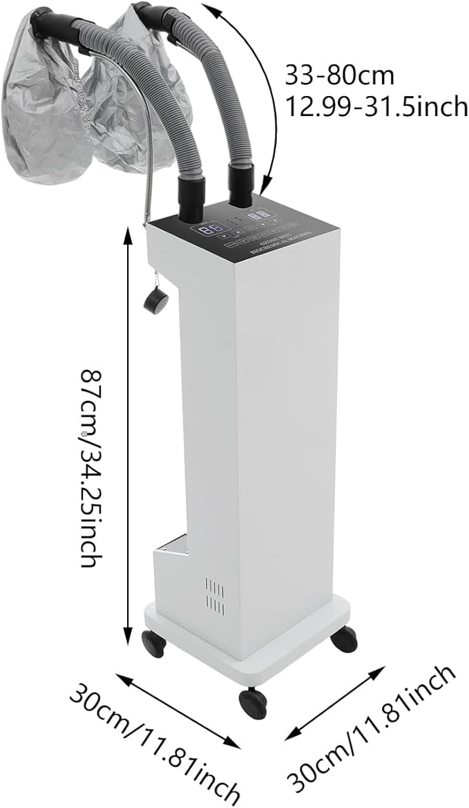 650W Hair Steamer Machine, Professional Hair Color Processor w/ 5 Specialized Modes, Adjustable Multifunctional Treatment-Heated Micro Mist Steamer for Home Salon Spa