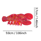 Cute Red Lobster Hair Clip,Funny Acetate Claw Clips for Women