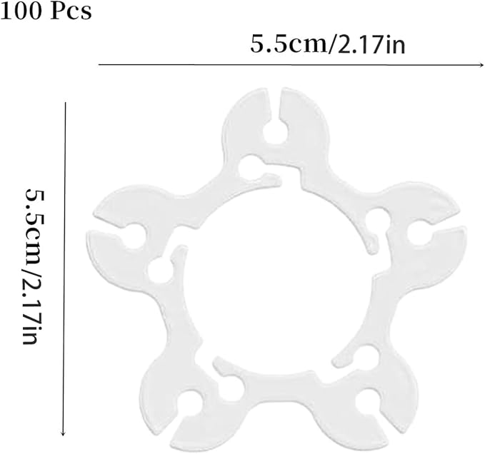 XMHBG 100 Pcs Balloon Rings, Balloon Arch Clips & Connectors – Reusable - Image 2