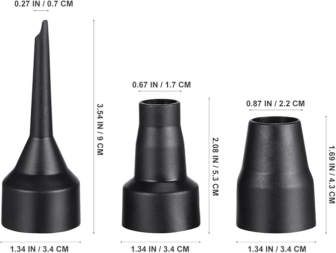 Balacoo Inflatable Nozzle Replacement, 3 Set Air Pump Replacement Nozzles | 3 - Image 4