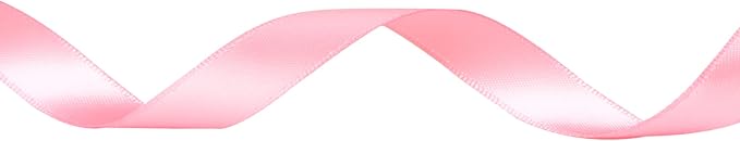 Ribbli Double Faced Pink Satin Ribbon, 1/2” x Continuous 25 Yards, Use - Image 2