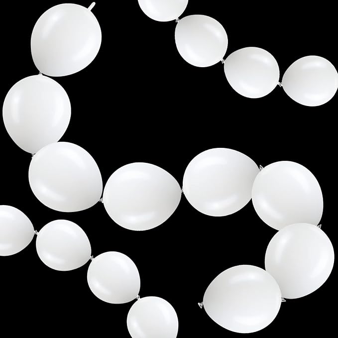 100 Pcs Link Balloon Quick Linking Latex Connected Balloons Linkable by Meanplan
