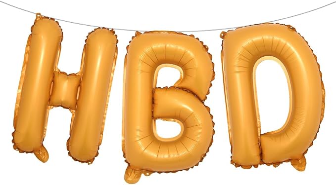 16 Inch HBD Balloons for Boho Birthday Party Decorations by RUIANSI