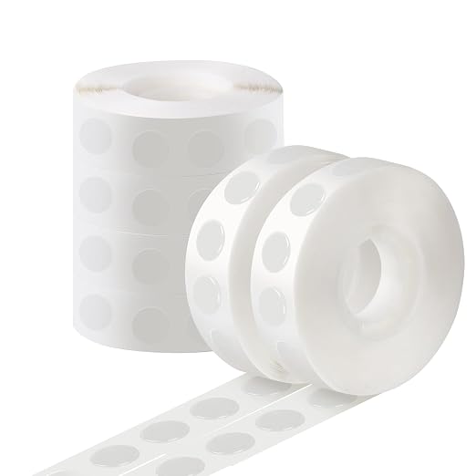 3000 Pieces Glue Points, Balloon Tape, Sticky Dots, Double Sided Glue Points by Phinus