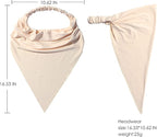 6 Pack Hair Scarf Headband for Women Elastic Bandana Head Scarf Large Boho Triangle Kerchief with Clips Non Slip Scarves
