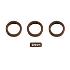 Hair Ties Hair Elastics Bands Seamless Cotton No Damage Thick Curly Hair Long-Lasting Braids Ponytails Holders All Hair Types Pain-Free Hair Accessories Women Men Light Brown Colors 50 PCS