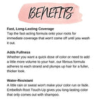 CALISTA Root Touch-Up | Temporary Gray Concealer | Cover Thinning Hair | Water & Sweat Resistant| All Hair Types | 0.35 oz.