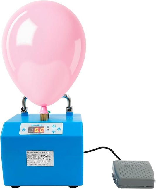 Electric Balloon Pump with Timer Pedal & Control, Portable Inflator Blower | by Unknown