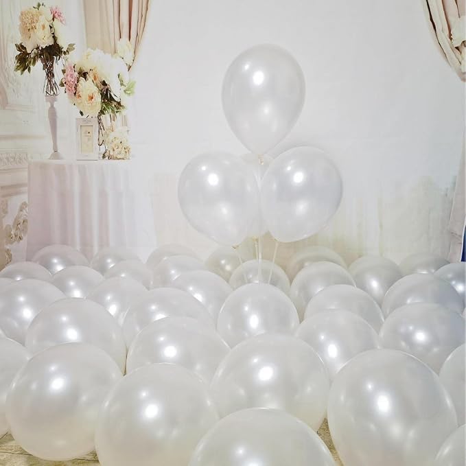 300 Pack White Pearl Balloons 12 inch Pearl White Latex Party Balloon Bulk - Image 4