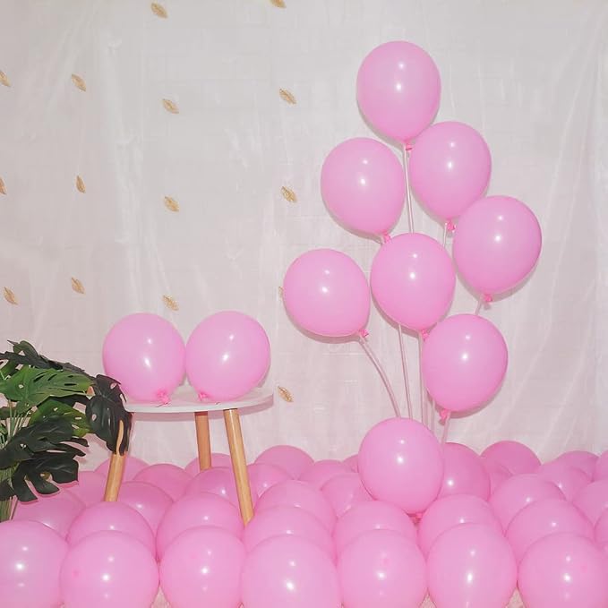 400 Pack 5 Inch Hot Pink Latex Balloons Helium Balloons Party Balloons by BAOKUANHU