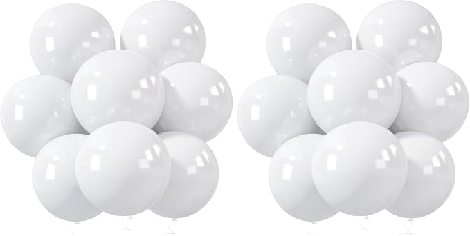 LovesTown 15PCS Party Balloons, 18inch White Latex Balloons Balloon Garland Arch by Lovestown