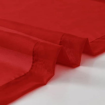 SpaceDresser Sheer Voile Window Treatment Rod Pocket Curtain Panels - Image 5