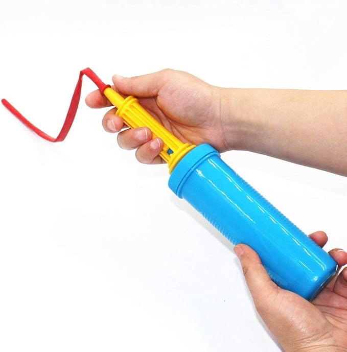 Portable Hand-Held Air Pump for Inflatables, Double Action Balloon Pump | - Image 6