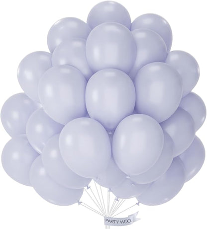 PartyWoo Dusty Blue Balloons 50pcs Slate Blue Boho Neutral Color | 12 Inch by PartyWoo