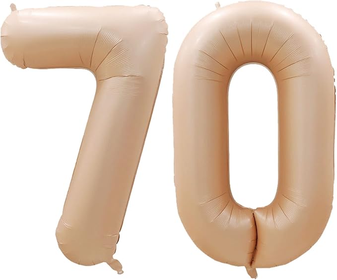 Number 70 Balloons for 70th Birthday Party Decorations, 42 Inch Jumbo Foil by GOER