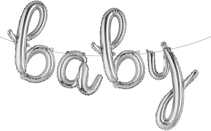 16 Inch Baby Letter Balloons Multicolor Foil Balloons BABY Balloons, Baby Shower by RUIANSI