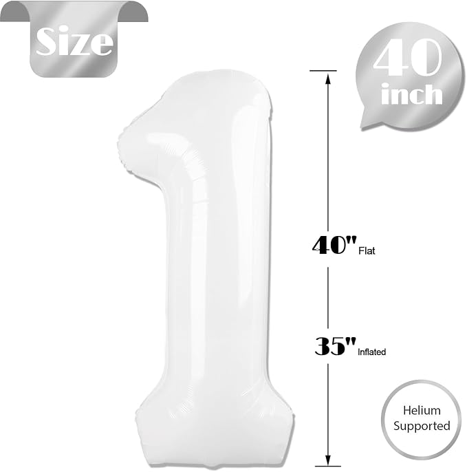 White 1 Balloon - Image 6