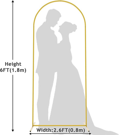 6FT Arch Backdrop Stand Gold Metal Wedding Arch Backdrop Stand | Metal Backdrop - Image 2