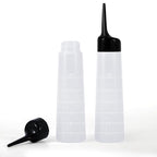 driew Applicator Bottles for Hair, 8.5oz Hair Squeeze Bottle with Angle Tip Color Applicator Bottle Dye Pack of 2,Black Cap