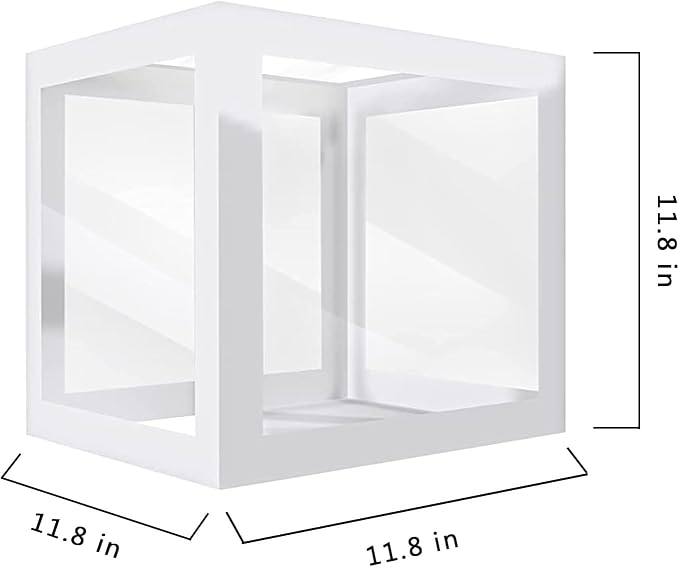 Baby Boxes with Letters – 4 pcs White Transparent Balloon Boxes – Perfect - Image 2