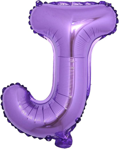 16 inch Purple Alphabet Letter and Number Balloons Set Package, Aluminum by RUIANSI