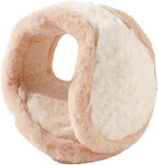 Pocadri Soft Faux Fur Ear Muffs for Women Behind Head Fuzzy Ear Covers Unisex Plush Headband Ear Warmer Cold Weather
