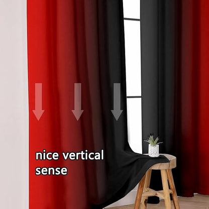 Abstract Ombre Curtains 63 inches Length - Image 4