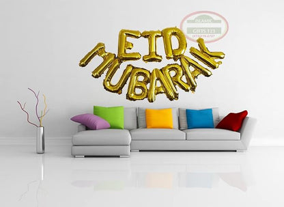 16-Inch Rose Gold Eid Mubarak Foil Balloons - Image 8