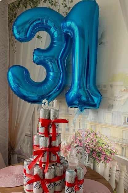 Navy Blue Number 1 Balloon 40 inch, 1st Birthday Party Balloons Decorations | - Image 9