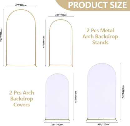 Metal Arch Backdrop Stand Set of 2 - Image 3