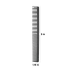 PERFEHAIR 2-Pack Professional Round Tooth Hair Cutting Comb - 9 Inch, Black Carbon Fiber Anti-Static & Heat Resistant, Durable Barber Combs with Fine & Wide Tooth for Precise Haircut for Men & Women