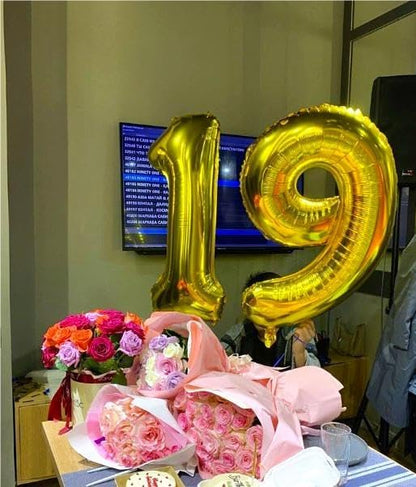 Big Gold 40 Inch 19 91 Balloon Number, Jumbo Giant 19 91 Birthday Party - Image 7