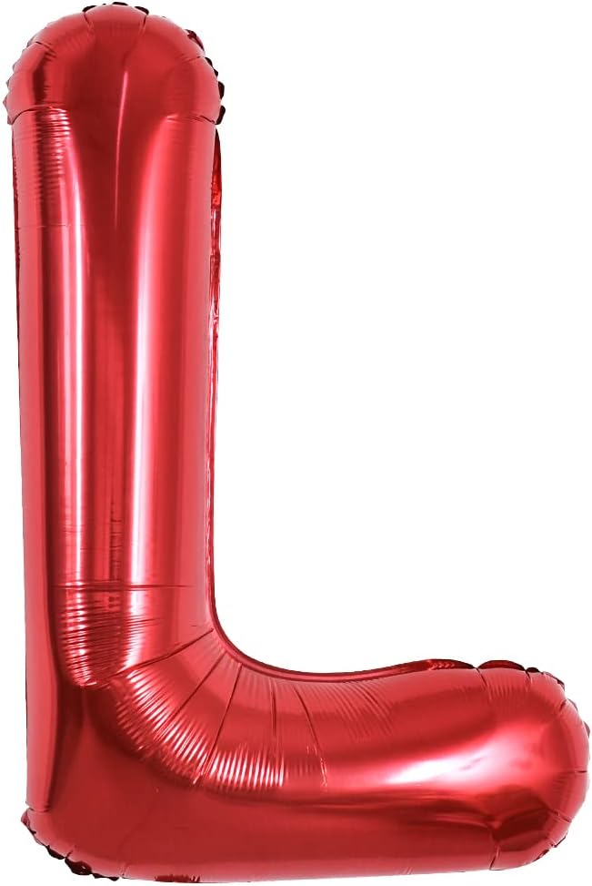 TONIFUL 40 Inch Large Bright Red Letter Balloons A-Z, Giant Jumbo Helium Foil by TONIFUL