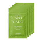 "RATED GREEN Cold Brew Avocado Nourishing Scalp Pack w/Banana, 1.69 Fl. Oz Deep Conditioning, Hydrating Hair Mask for Dry Damaged Hair, Pack of 5"