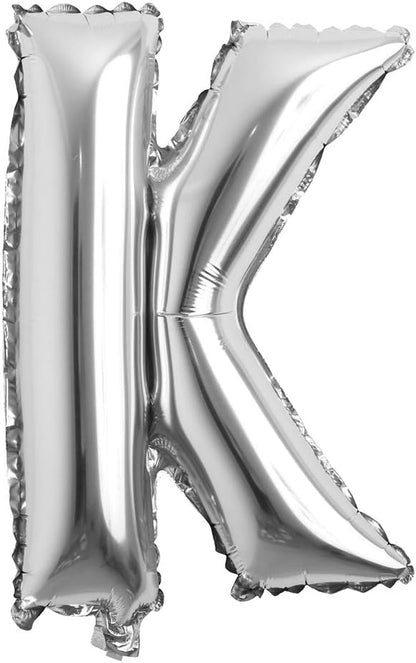 32 inch Letter Balloons Silver Alphabet Number Balloons Foil Mylar Party by REIANS