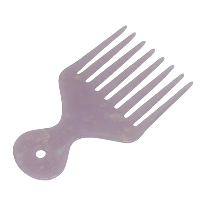 VOCOSTE Hair Picks for Curly Hair - Wide Tooth Comb, Afro Pick, Light Purple